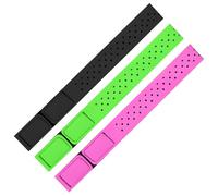 YQQYG 3 PCS Coros Heart Rate Monitor Armband, Replacement Orange Theory Heart Rate Monitor Band, Soft Adjustable Orange Theory Armband Strap for Theory Fitness(Black, Green, Rose Red)