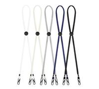 YQQYG 5 PCS Adjustable Hat Strap Clips for Wind, Windproof Anti-Loss Chin Strap for Hat, Removable Hat Chin Cord for Travel, Golfing, Fishing, Boating