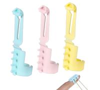 YQQYG Yarn Guide Ring for Crocheting, Plastic Yarn Guide Ring Crocheting Knitting Tool Crafts Accessories Adjustable for Mom, Women (3PCS)