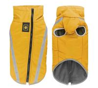 YQQYMBD dog coat Autumn And Winter Dog Clothes Plus Velvet Warm Cotton Coat Outdoor Reflective Large Dog Jacket Pet Clothes-turmeric-6xl