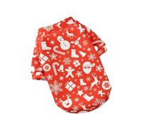 YQQYMBD dog coat Christmas Dog Clothes Autumn And Winter Warm Plush Sweatshirt Small Dog Cat Clothes s