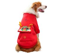 YQQYMBD dog coat Pet Autumn And Winter Cold Protection Warmth Large Dog Large Dog Golden Retriever Border Collie Dog Cat Clothing-embroidery Dragon-3xl