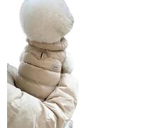 YQQYMBD dog coat Pet Cotton Clothes Dog Clothes Autumn And Winter Clothes Teddy Cotton Clothes Bichon Pomeranian Cat Small Dog-beige-l