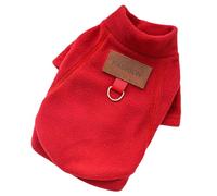 YQQYMBD dog coat Pet Dog Cat Autumn And Winter Clothes Plus Velvet Bottoming Shirt Outer Wear Can Pull Bichon French Bulldog-liquor-xxl