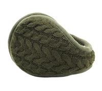 YQQYMBD Earmuffs Foldable Back-worn Knitted Earmuffs, Warm And Fashionable Earmuffs For Autumn And Winter-green-average Code