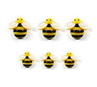 Yqs Fridge Magnet 6pcs Bee Wasp fridge magnets creative cartoon souvenir refrigerators magnetic Message Sticker home decor kitchen accessories (Color : 3pcs Big 3pcs Small)