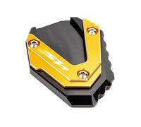 YQSD Motorcycle Extension Plate Side Support Pad For SH125 125i SH150 150i SH300 SH350 2003-2026 Side Kickstand Plate Foot Stand Extender(Gold)