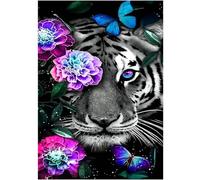 YqsIbth 5D Animal Diamond Painting Kits, 30x40cm DIY Diamond Art Kits, Full Drill Arts and Crafts Canvas Painting, DIY Crystal Rhinestone Embroidery for Home Wall Deco