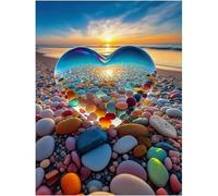 YqsIbth 5D Diamond Painting Kits, DIY Landscape Diamond Art Kits, Full Drill Arts and Crafts Canvas Painting, DIY Crystal Rhinestone Embroidery for Home Wall Deco 30x40cm