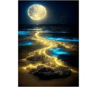 YqsIbth 5D Diamond Painting Kits, DIY Landscape Diamond Art Kits, Full Drill Arts and Crafts Canvas Painting, DIY Crystal Rhinestone Embroidery for Home Wall Deco 30x40cm