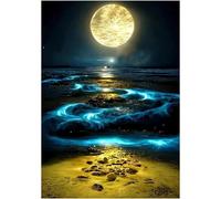 YqsIbth 5D Diamond Painting Kits, DIY Landscape Diamond Art Kits, Full Drill Arts and Crafts Canvas Painting, DIY Crystal Rhinestone Embroidery for Home Wall Deco 30x40cm