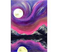 YqsIbth 5D Diamond Painting Kits, DIY Landscape Diamond Art Kits, Full Drill Arts and Crafts Canvas Painting, DIY Crystal Rhinestone Embroidery for Home Wall Deco 30x40cm
