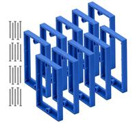 YQSIYU 1/4 Inch Receptacle Electrical Outlet Box Extender, Blue Single Gang Box Extender 10 Pack for House Decoration, Light Switch Extender with Installation Screws