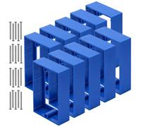 YQSIYU 3/4 Inch Receptacle Electrical Outlet Box Extender, Blue Single Gang Box Extender 10 Pack for House Decoration, Light Switch Extender with Installation Screws