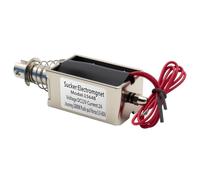 YQSIYU DC12V 2A Push Pull Solenoid,65N,20mm Stroke,Electric Lifting Magnet Electromagnet Solenoid for Switch Control,Locking Mechanisms,Household Appliance Control,Push Pull Actuator