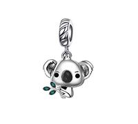 YQSLIN Cute Pet Koala Bear Charm fit Pandora Charms Bracelets Dangle Animal Bead for Women