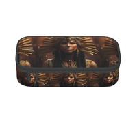 YQTGBCED Ancient Egypt Tribe Series Print Large Capacity Pen Case with Organizer,Oxford Cloth Material,Multiple Compartments