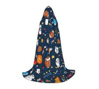 YQTGBCED Baseball Basketball Football Hockey Print Hooded Cloak For Halloween,Renaissance Style,Perfect For Role Play And Parties