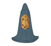 YQTGBCED Chocolate Cookie Print Hooded Cloak For Halloween,Renaissance Style,Perfect For Role Play And Parties