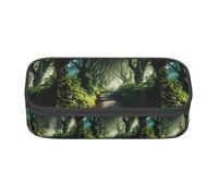 YQTGBCED Dark Hedges Northern Ireland Print Large Capacity Pen Case with Organizer,Oxford Cloth Material,Multiple Compartments