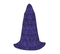 YQTGBCED Haunted Mansion Print Hooded Cloak For Halloween,Renaissance Style,Perfect For Role Play And Parties