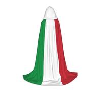 YQTGBCED Italian Flag Print Hooded Cloak For Halloween,Renaissance Style,Perfect For Role Play And Parties