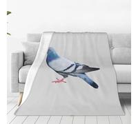 YQTGBCED Pigeon Print Versatile Portable Flannel Blanket,Ultra-Soft Fleece Blanket For All-Weather Conditions