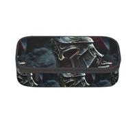 YQTGBCED Spartan Warrior Helmet Print Large Capacity Pen Case with Organizer,Oxford Cloth Material,Multiple Compartments