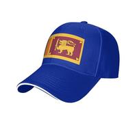 YQTGBCED Sri Lanka Flag Print Stylish Golf Hat,Custom Hats with Adjustable Back,Suitable for All Seasons Blue