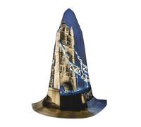 YQTGBCED Tower Bridge In London Print Hooded Cloak For Halloween,Renaissance Style,Perfect For Role Play And Parties