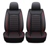 YQVDQRTXS Car Seat Covers, for Renault Master 2010-2025 Front Seat Waterproof NonSlip Front Protectors Comfortable and Breathable Easy Clean Interior,Black Red