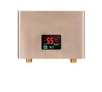 YQVEOT Instant Water Heater, Instant Water Heater 3000W/5500W Wall-Mounted Electric Heaters For Bathroom Hot Water Shower And Home Kitchen Heating for Kitchen Bathroom(Gold,3000W)