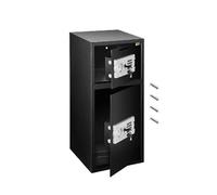 YQVEOT Safe Box 33" Double Door Safe Deposit Box Secret Hidden Piggy Bank Steel Separate Storage Space Electronic Lock Use for Office Home