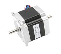 YQVEOT Stepper Motor, CNC Stepper Motor Dual Shaft 57x56 NEMA 23 Stepper Motor 3A 1.26N.m Double Shaft Stepping Motor 180Oz-in For CNC Machine(6.35mm)