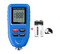 YQVEOT Thickness Gauge, TC100 White Car Paint Coating Thickness Gauge Car Paint Film Thickness Tester Measuring Paint Tool(Blue with battery)