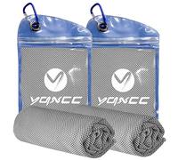 YQXCC 2 Pack Cooling Towel (120x30 cm) Ice Towel for Neck, Microfibre Cool Chilly Towel for Yoga, Golf, Gym, Camping, Running, Workout & More Activities