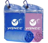 YQXCC 2 Pack Cooling Towel (120x30 cm) Ice Towel for Neck, Microfibre Cool, Soft Breathable Chilly for Yoga, Golf, Gym, Camping, Running, Workout & More Activities
