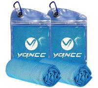 YQXCC 2 Pack Cooling Towels, 120x30 cm, Ice Cool Microfibre Towel for Neck | Soft Breathable Chilly Towel, Ideal for Gym, Yoga, Golf, Running, Camping & Hot Weather