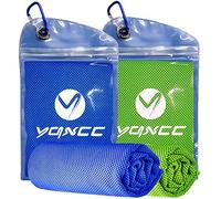 YQXCC 2 Pack Cooling Towels, 120x30 cm, Ice Cool Microfibre Towel for Neck | Soft Breathable Chilly Towel, Ideal for Gym, Yoga, Golf, Running, Camping & Hot Weather