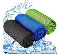 YQXCC 3 Pcs Cooling Towels | 120x30 cm | Cool Cold for Neck | Microfibre Soft Breathable Chilly | for Sports Yoga, Golf, Gym, Camping, Running & More Activities
