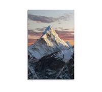 YQXTRB Nature Poster The Summit of Mount Everest Poster Decorative Painting Canvas Wall Posters And Art Picture Print Modern Family Bedroom Decor Posters 16x24inch(40x60cm)