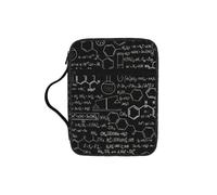 YQxwJL Abstract Science Chemistry Illustration 3D Print Bible Bag Pencil Case with Pen Slots Waterproof Cosmetic Bag Durable Phone Bag Tote Bag Handbag