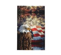 YQxwJL American Flag Fire Eagle Print kitchen Towels Dish Cloths, Towels Waffle Weave Ultra Soft Absorbent Quick Drying, 41x66 Cm