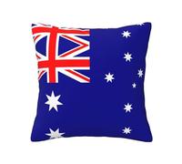 YQxwJL Australian Flag Print Decorative Throw Pillow Cover Soft Square Cushion Covers Perfect for Sofa Couch Living Room Seasonal Decor