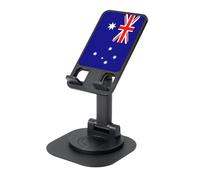 YQxwJL Australian Flag Print Rotating Phone Stand,Adjustable Foldable Phone Holder, Cell Phone Stand, for Office Home