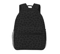 YQxwJL Black Leopard Pattern Print Lightweight Packable Backpack For Travel Camping Outdoor, Lightweight Foldable Daypack