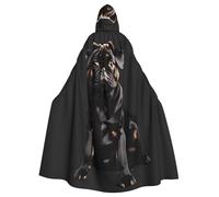 YQxwJL Cute Black Pug Dog-Standard-Scale-2_00x Print Carnival Cape Robe Cloak, Sorcerer Hooded Cloak, For Adults Halloween Cosplay Costumes