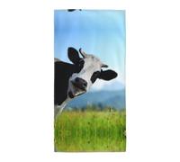 YQxwJL Cute Cow Print Soft Thick Towels, Super Absorbent And Fast Drying No Fading Multipurpose Use For Travel, Fitness