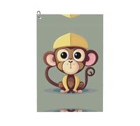 YQxwJL Cute Monkey Print Funny Golf Towel,Premium Towel,Microfiber Waffle Pattern Towels,Golf Gift for Men