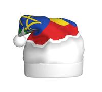 YQxwJL Ethiopia Flag Map Print Santa Hat, Plush Christmas Hats, Holiday Festive Headwear, For Christmas Parties Everyday Wear